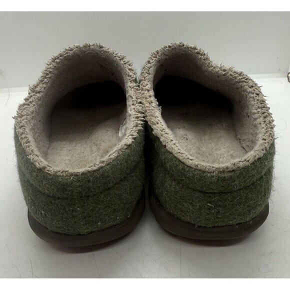 L.L.Bean Daybreak Scuff Slippers Clogs Women's Sz 6 Medium Green Moose Applique - Picture 5 of 9